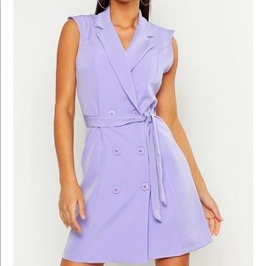 BOOHOO- Sleeveless Belted Blazer Dress- US Size 10